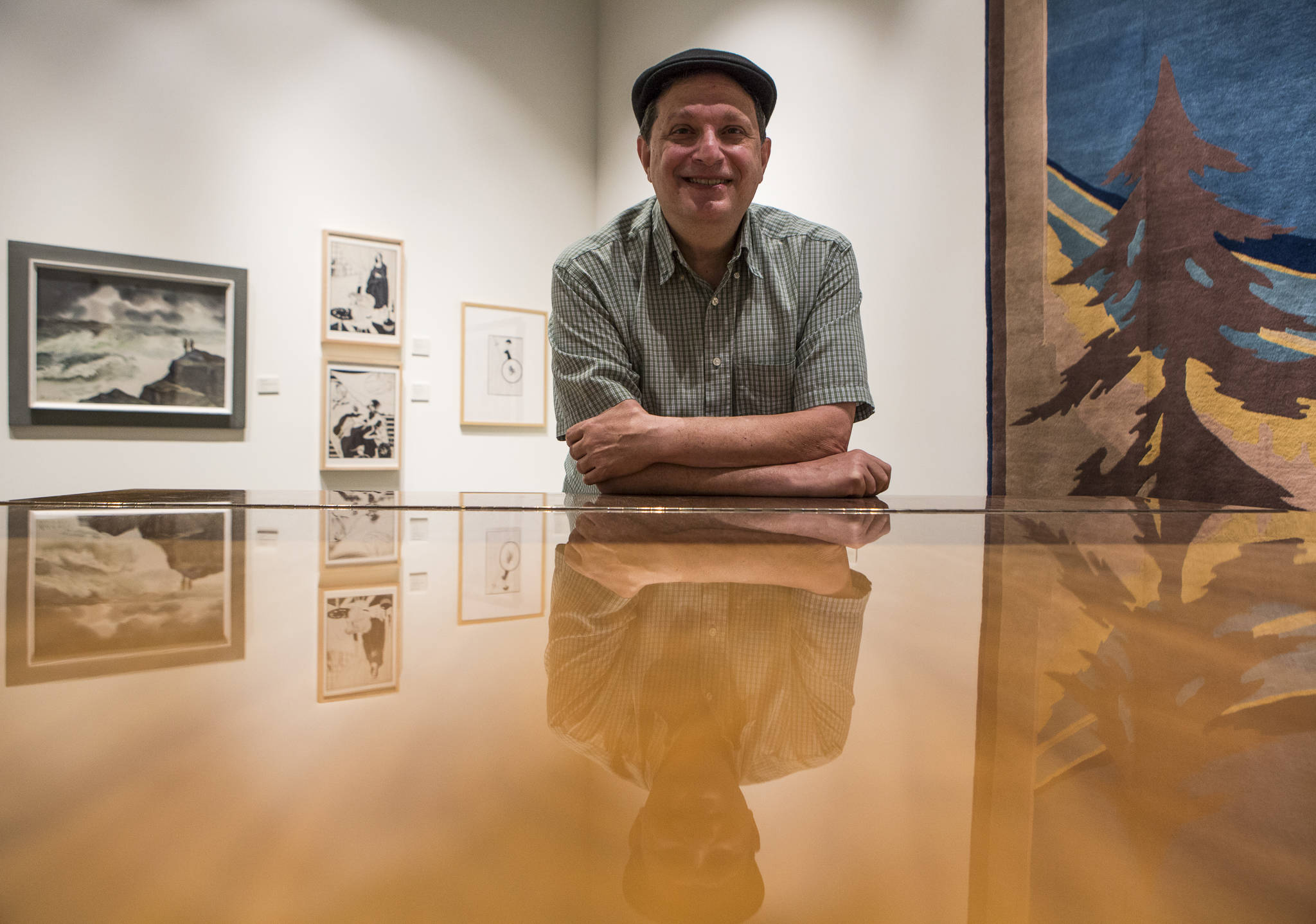 David Martin wrote “The Lavender Palette” after curating an exhibit of the same name at the Cascadia Art Museum in Edmonds. (Olivia Vanni / The Herald)