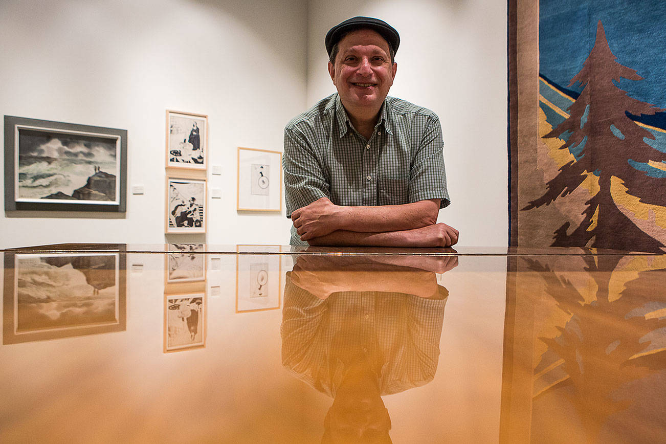 David Martin wrote “The Lavender Palette” after curating an exhibit of the same name at the Cascadia Art Museum in Edmonds. (Olivia Vanni / The Herald)