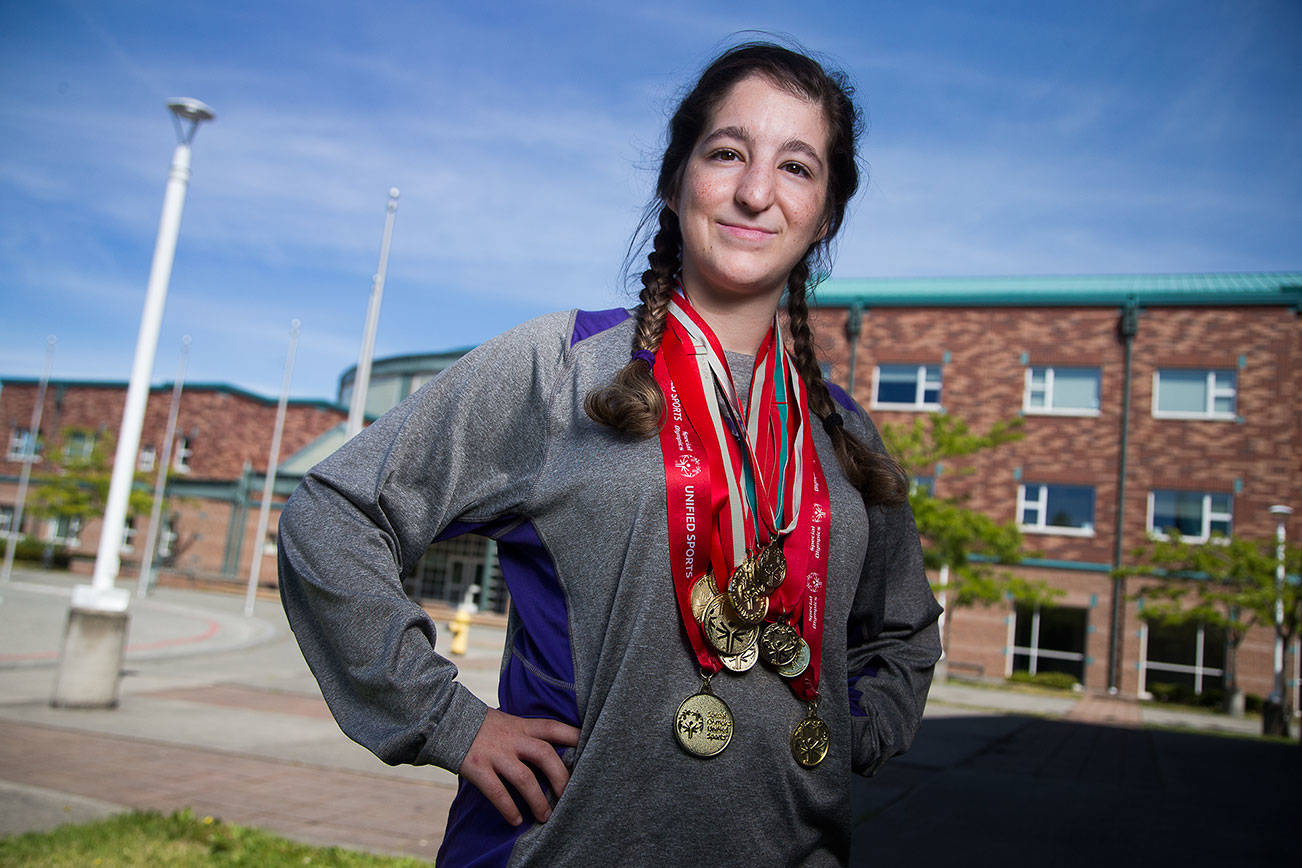 Kamiak unified sports athlete Rachel Powell