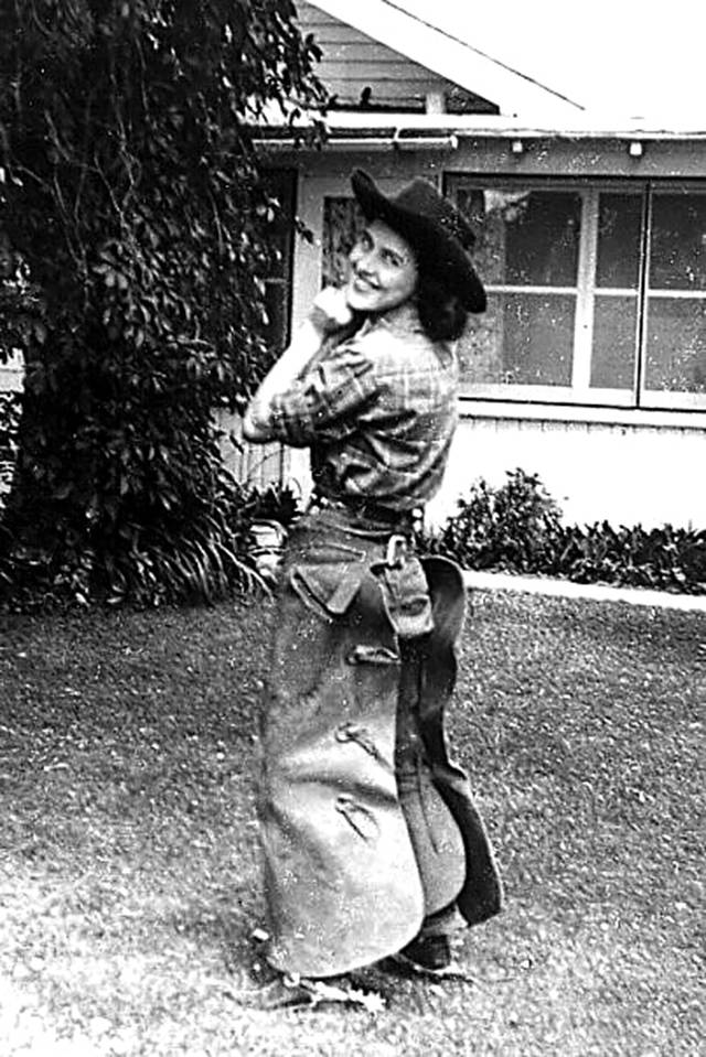 Machias native Dorothy Jean Schroeder, shown here in Eastern Washington after World War II, recalls the celebration on Everett’s streets when the war ended 75 years ago. (Contributed photo)