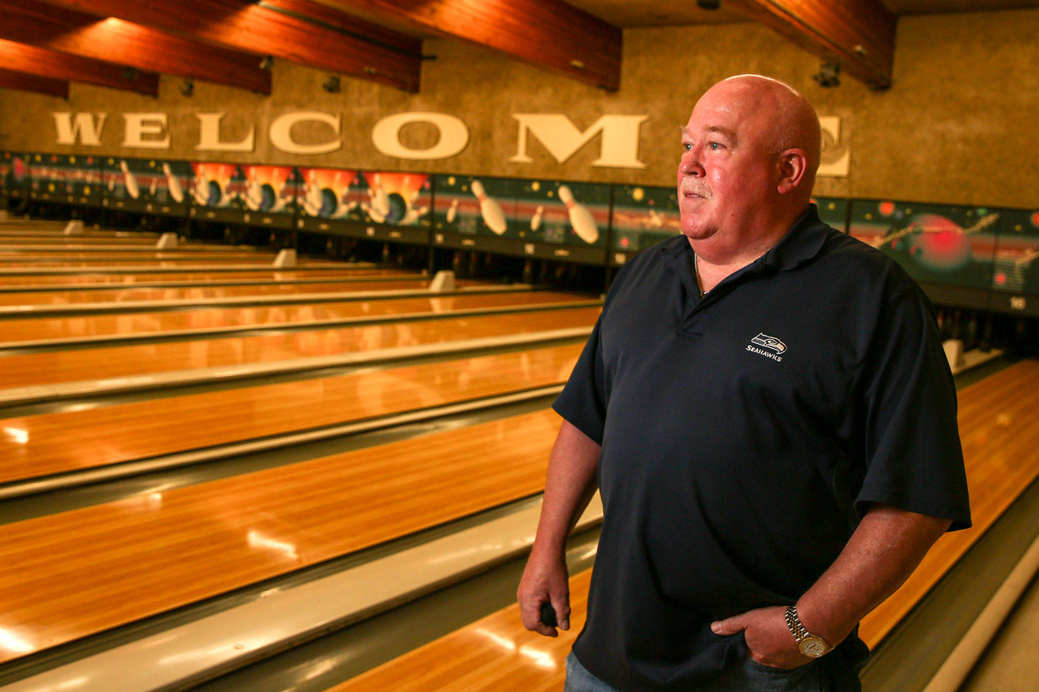 Steve Miller, co-owner of Glacier Lanes bowling center, says his family is permanently closing the Everett business as the state’s coronavirus shutdown continues with no end in sight. (Kevin Clark / The Herald)