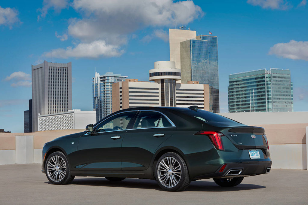 The 2020 Cadillac CT4 has seating for five passengers. Cargo space in the trunk is 10.7 cubic feet. (Manufacturer photo)
