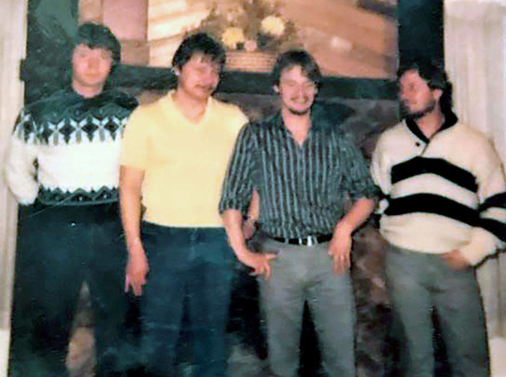 Rodney Peter Johnson (second from left) and brothers Chris, Raider and Randy in a family photo taken Jan. 5, 1986. (Snohomish County Sheriff’s Office) 
