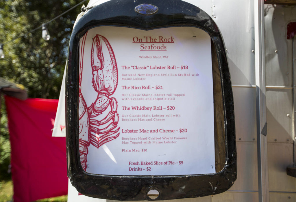 Maine lobster arrives weekly for Whidbey Island’s On The Rock Lobster, which has a menu dedicated to the New England culinary classic. (Olivia Vanni / The Herald)
