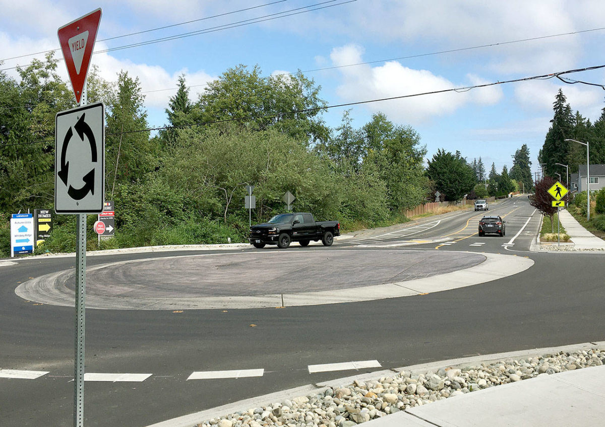 Soper Hill roundabout and pedestrian trail work wraps up