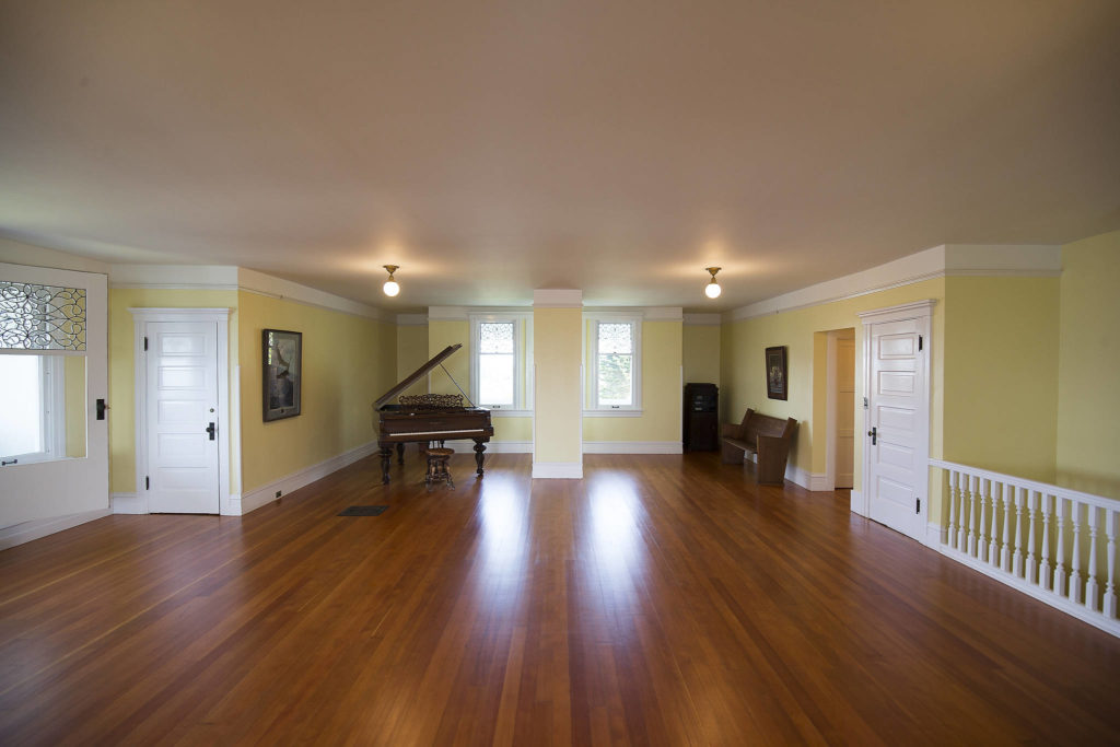 On the top floor of the Rucker Mansion is a large ballroom. (Andy Bronson / The Herald)
