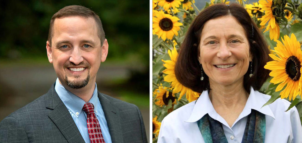 Greg Gilday (left) and Angie Homola

