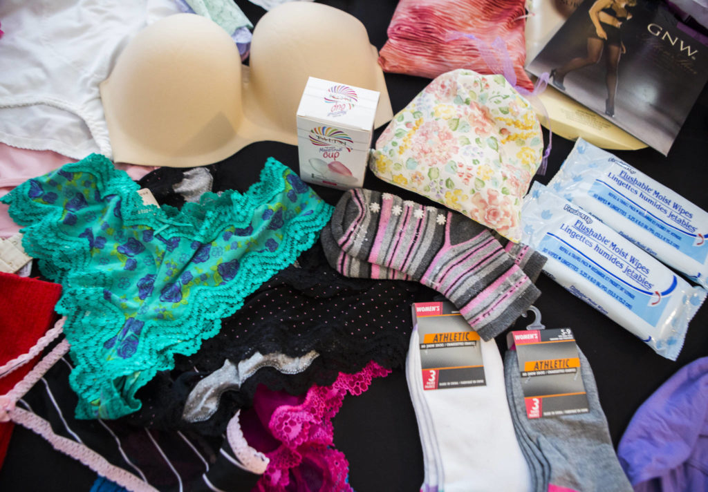 “Bras and menstrual hygiene products restore a woman’s dignity and self-respect, thereby relieving stress and improving her overall health,” Kate Mistler says. (Olivia Vanni / The Herald)

