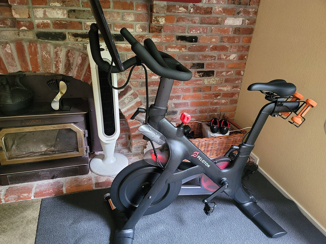 More than 4,000 indoor cyclists form the Peloton Pacific Northwest Facebook group, with members cheering each other on to good health and stress reduction during the pandemic. (Jennifer Bardsley)