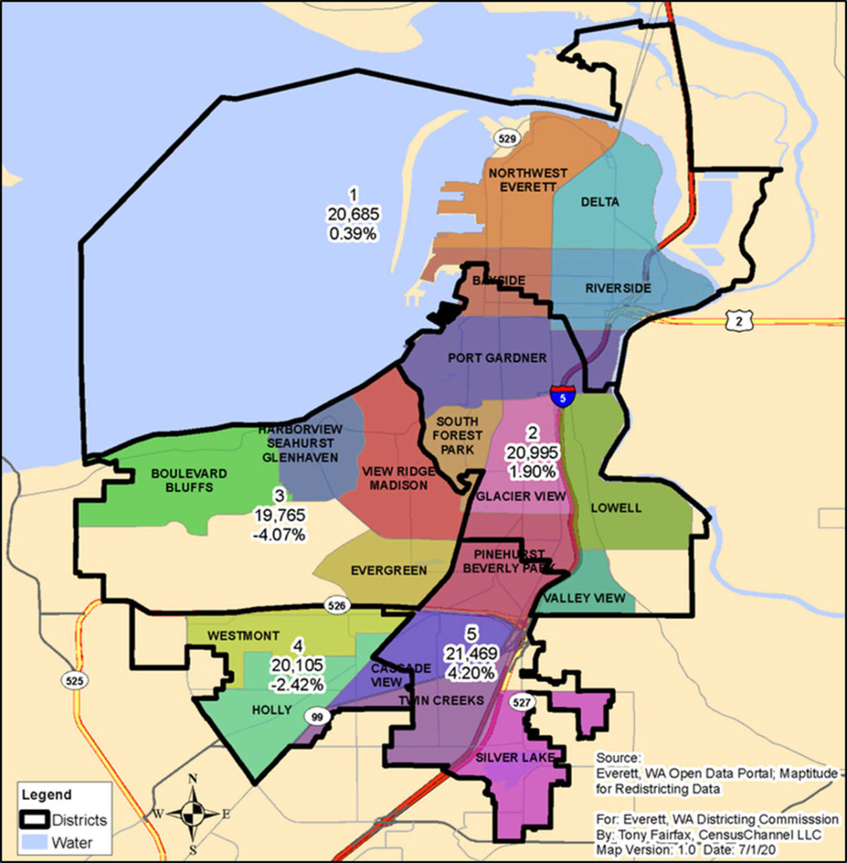 New Everett City Council boundaries are taking shape