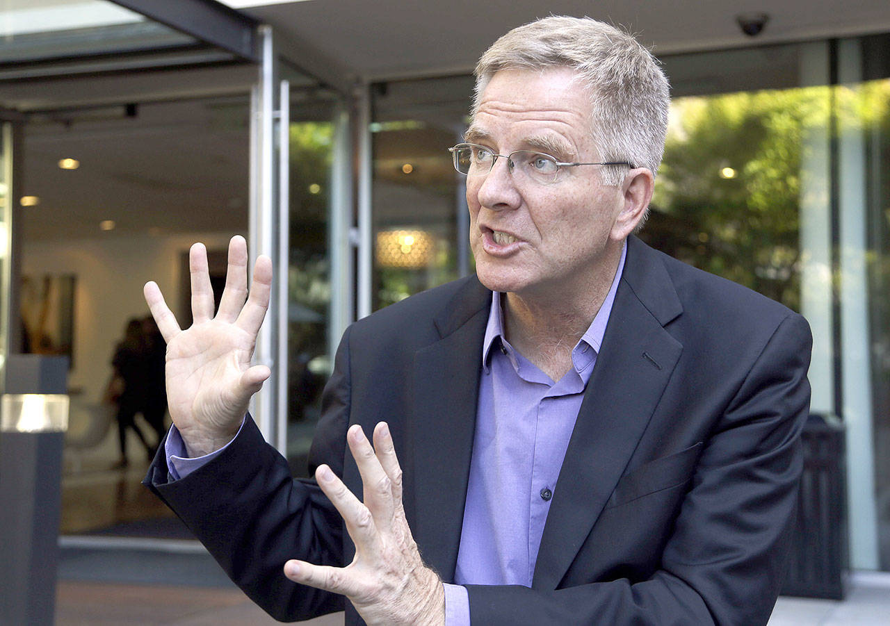 “Travel will spring back, and Europe will be more welcoming than ever. Right now, we have a little break,” Edmonds resident and Europe travel guru Rick Steves says. (Associated Press file photo / October 2014)
