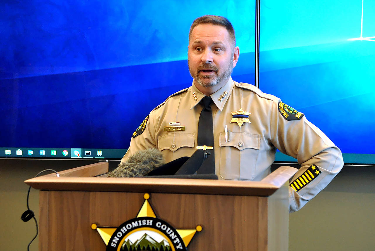 Snohomish County Sheriff Adam Fortney. (Sue Misao / The Herald)