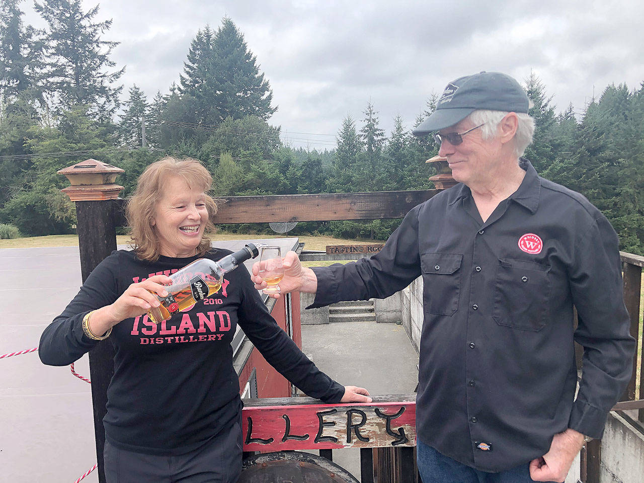 Whidbey Island Distillery owners Beverly and Steve Heising turned their 9-acre property into a successful business with a potentially industry-changing legacy. (Emily Gilbert / Whidbey News-Times)