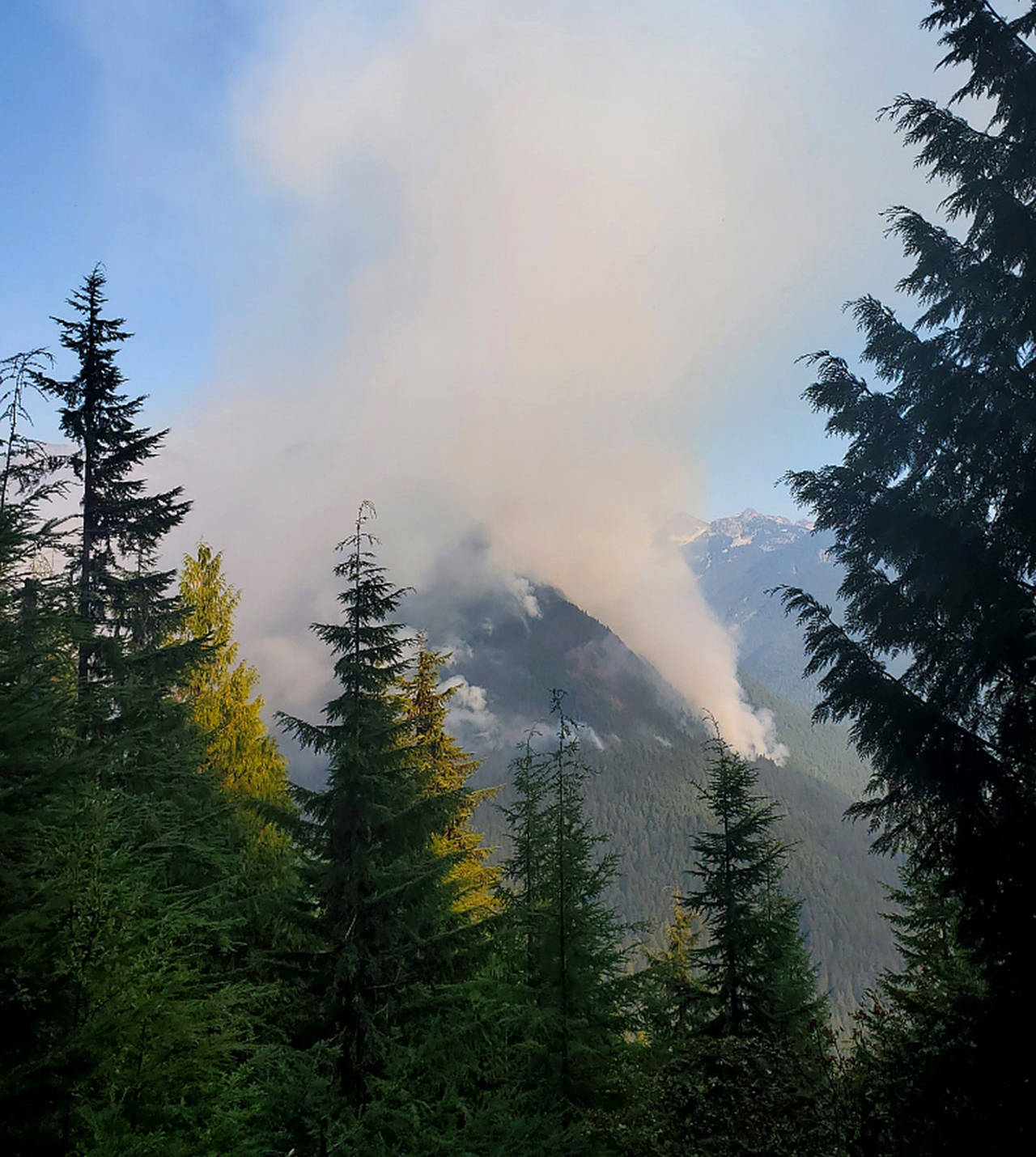 The Downey Creek Fire is burning in the Glacier Peak Wilderness. (Mt. Baker-Snoqualmie National Forest)