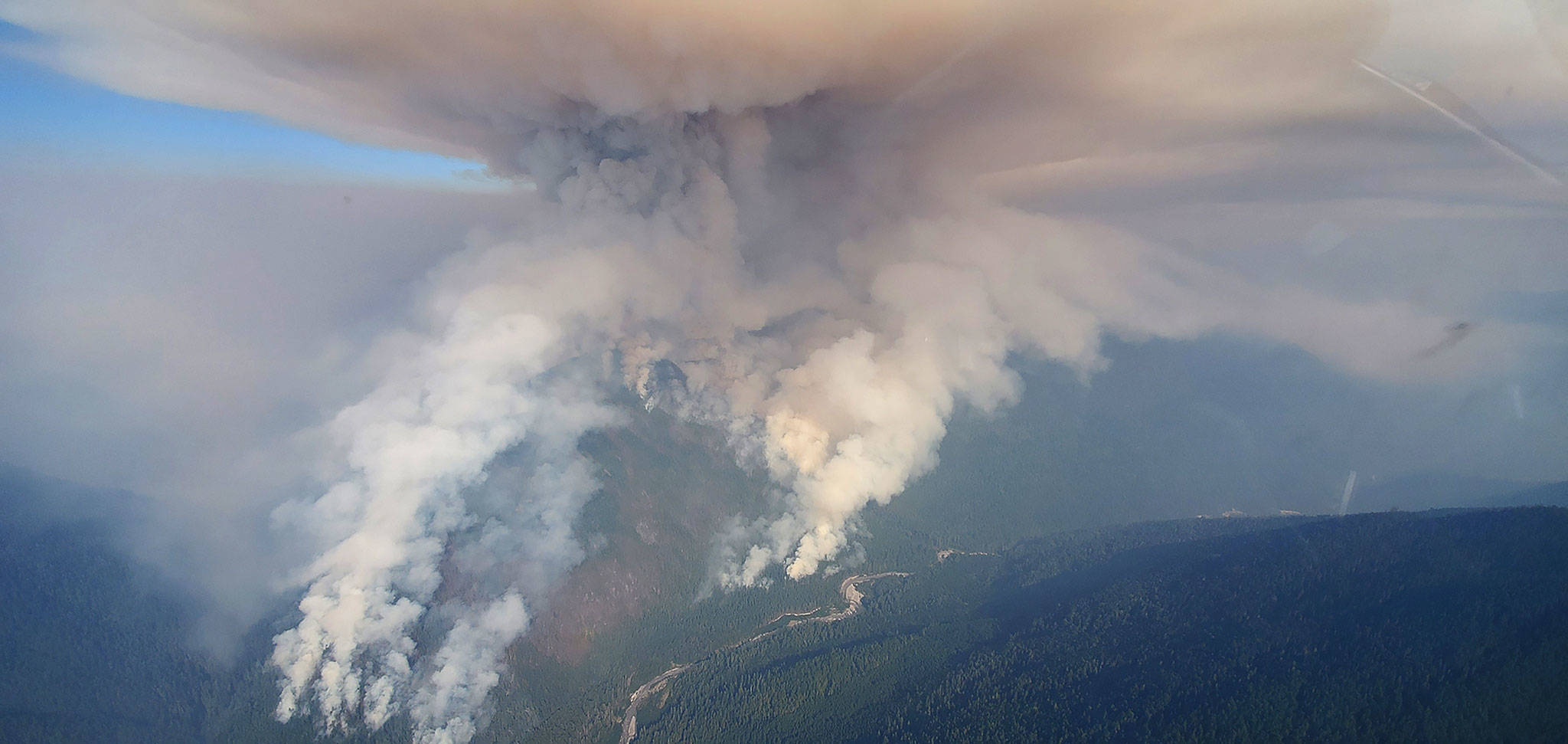 The Downey Creek Fire has grown to an estimated 1000 acres. (United States Department of Agriculture)