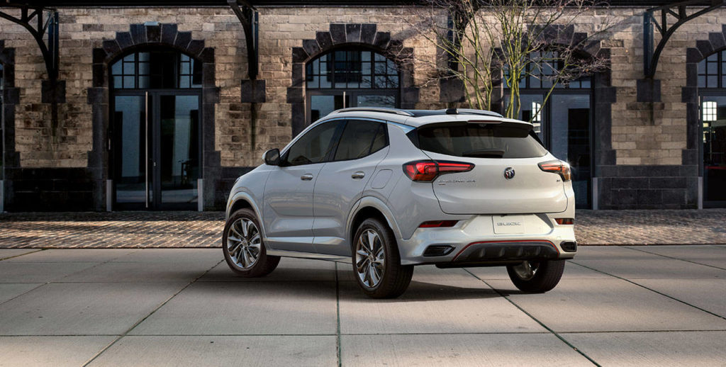 The 2020 Buick Encore GX compact SUV offers a choice between two three-cylinder engines and front-wheel or all-wheel drive. (Manufacturer photo)
