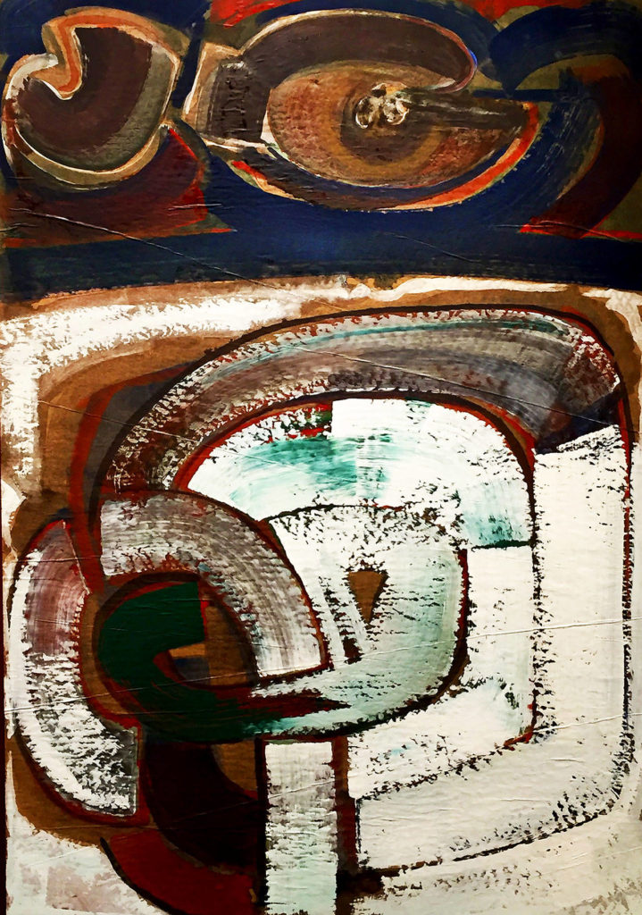 This untitled Guy Anderson oil painting circa 1970-80 is in Cascadia Art Museum’s permanent collection.
