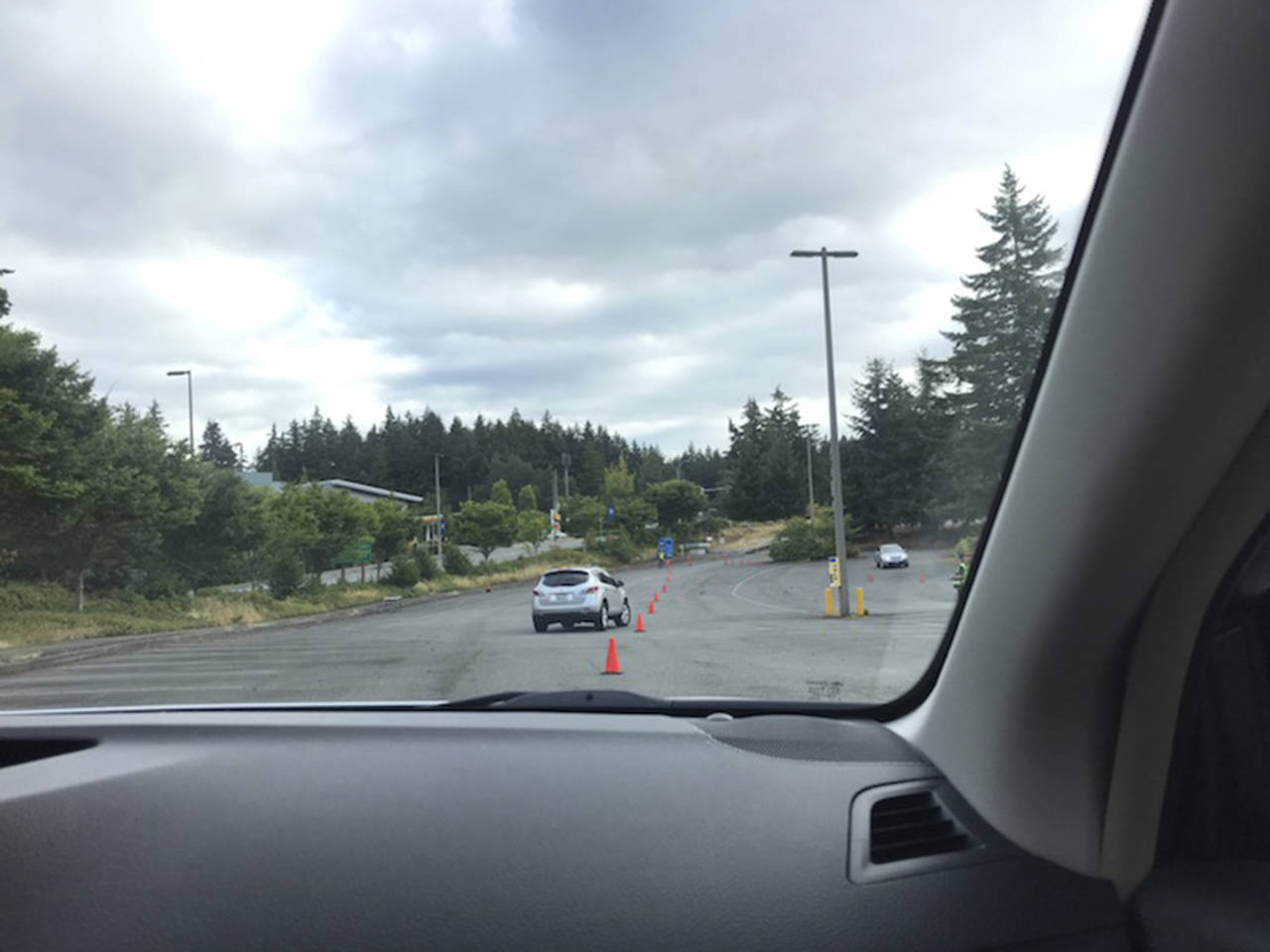 A course of traffic-cone slaloms is one way to help teens improve their driving skills. (Jennifer Bardsley)