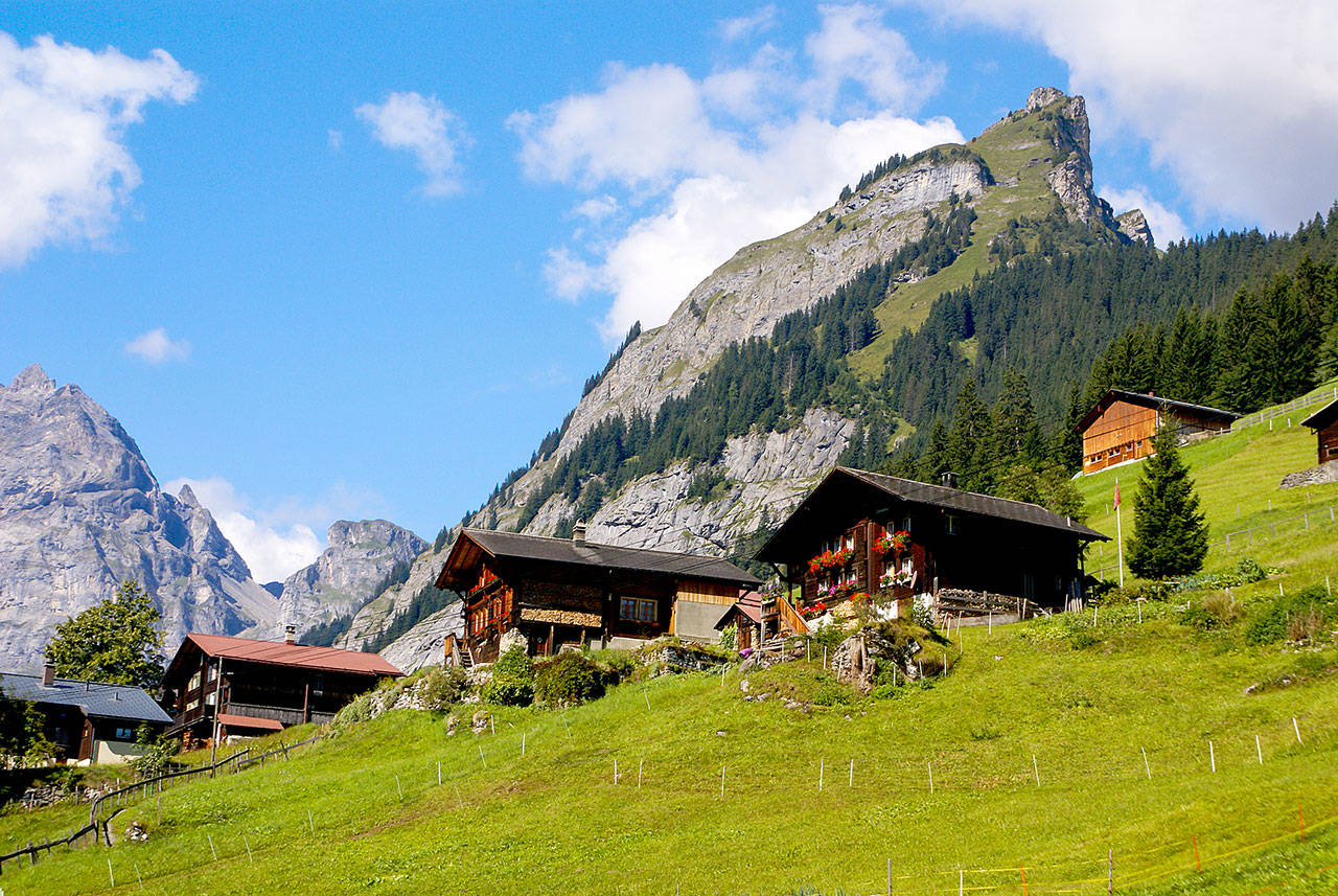 Gimmelwald, Switzerland, survives as a farming village because it’s located in a government-designated avalanche zone. (Dreamstime)