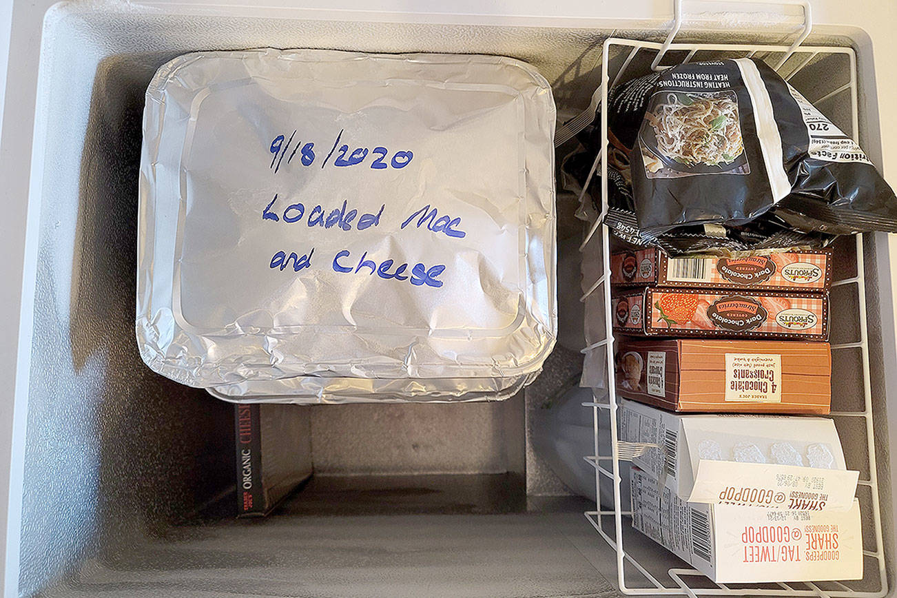 Stocking a garage freezer with comfort food brings a busy family bliss. (Jennifer Bardsley)