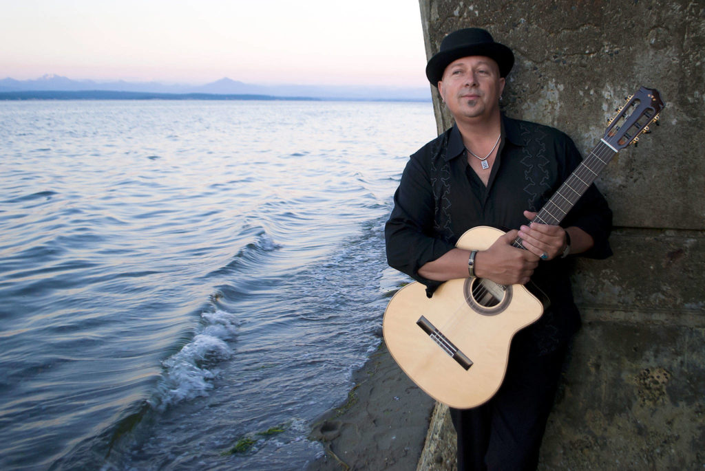 Classical guitarist Andre Feriante of Whidbey Island has released the 15th album of his 40-year career. (Shawn Berit)

