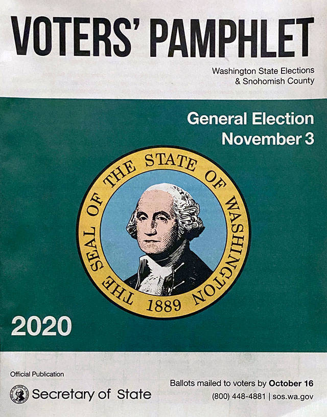 The 2020 General Election voter's pamphlet