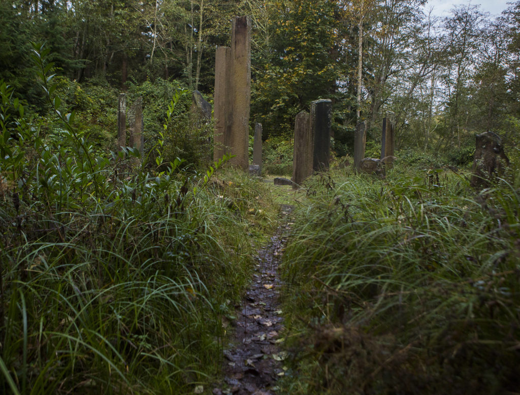 The Cottonwood Stone Circle is one of two stone circles at the Earth Sanctuary in Langley. (Olivia Vanni / The Herald)
