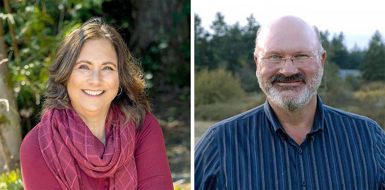 Helen Price Johnson (left) and Ron Muzzall