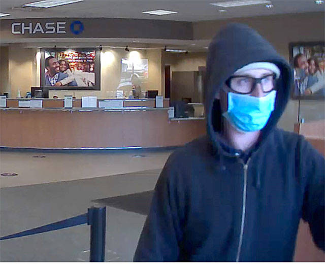 Police are looking for a man who robbed a Chase Bank in Monroe on Monday. (Monroe Police Department)