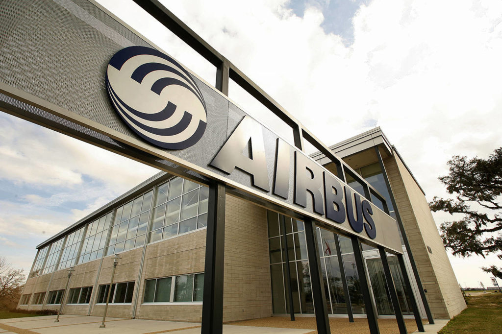The Airbus North America Engineering Center in Mobile, Alabama. (AP Photo/Press-Register, John David Mercer, file) 
