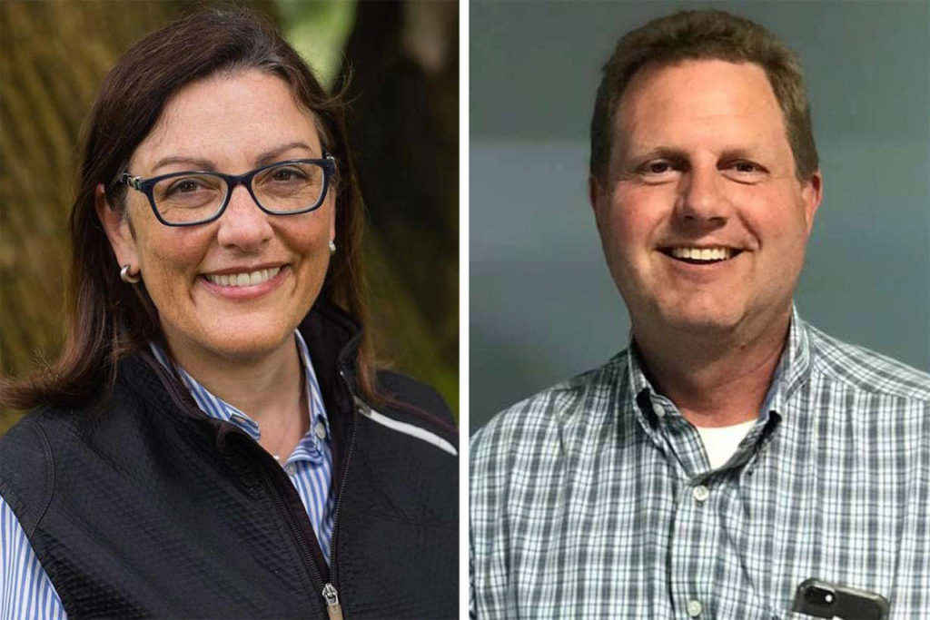 Suzan DelBene (left) and Jeffrey Beeler.
