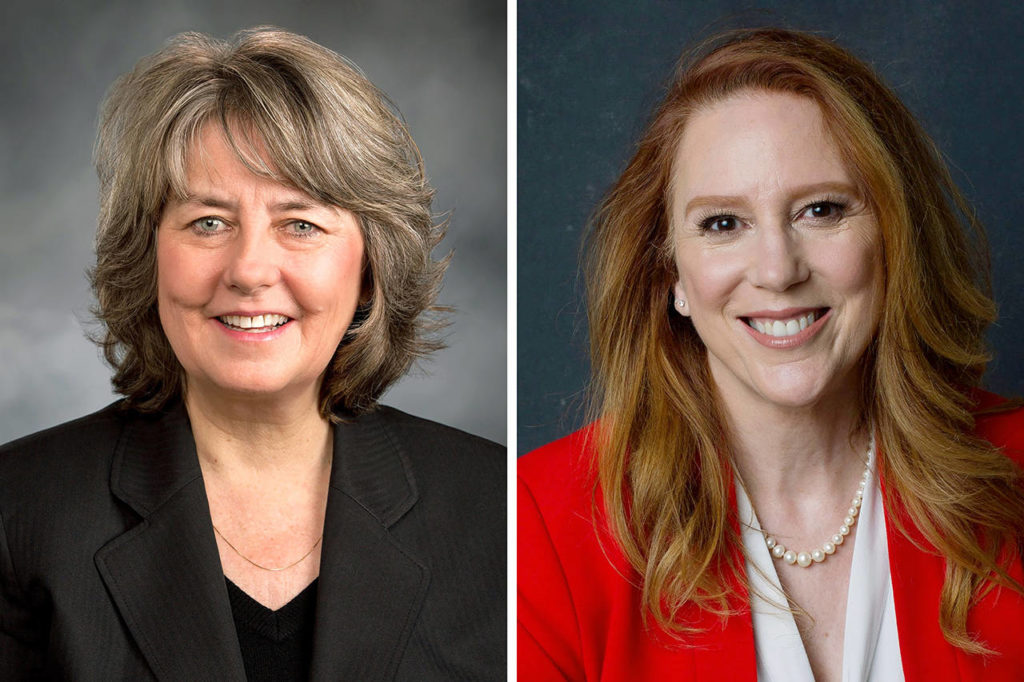 Gael Tarleton (left) and Kim Wyman
