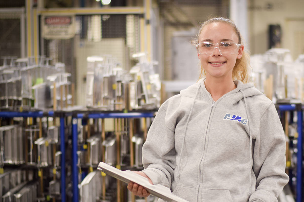 Mallory Martindale's apprenticeship with the Aerospace Joint Apprenticeship Committee is almost complete. She's been working in manufacturing since she graduated high school, and the apprenticeship gives her a strong foundation for a long career.