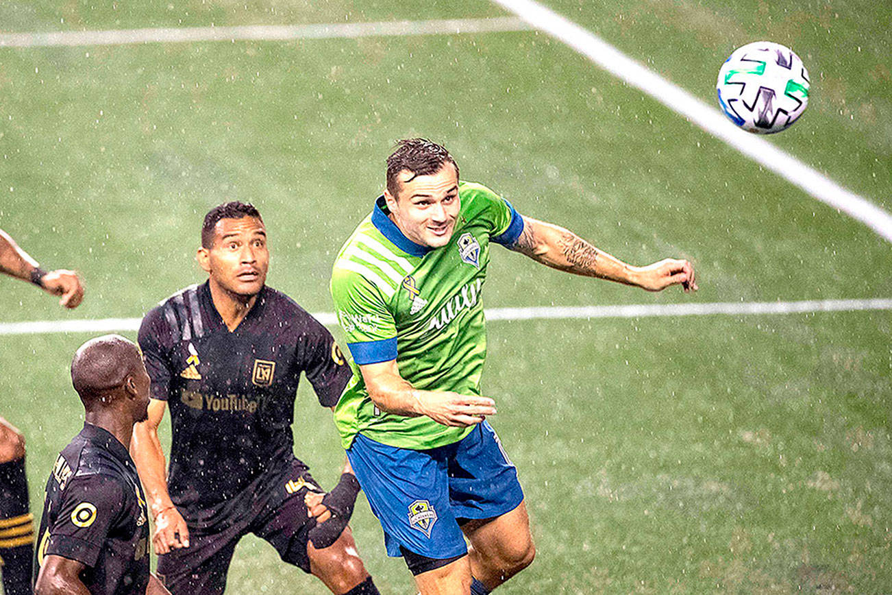 Jordan Morris and the Seattle Sounders head into the MLS postseason as the No. 2 seed in the Western Conference. (Dean Rutz/The Seattle Times via AP)