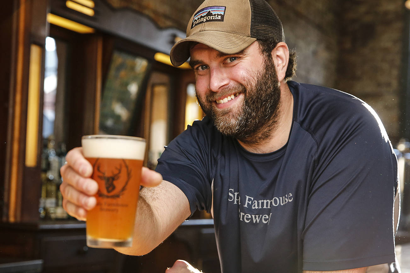 John Spadam owner, at Spada Farmhouse Brewery in Snohomish. (Kevin Clark / The Herald)