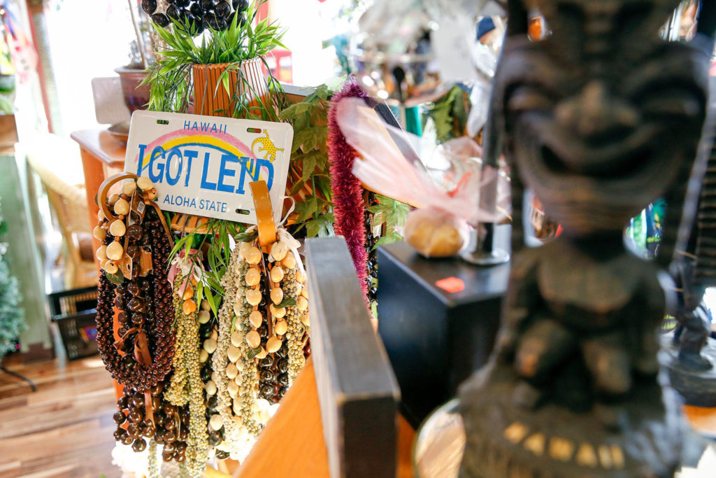 The Colors of Hawaii gift store is small but is full of Hawaiian and South Pacific-style food, clothing and housewares. (Kevin Clark / The Herald) 
