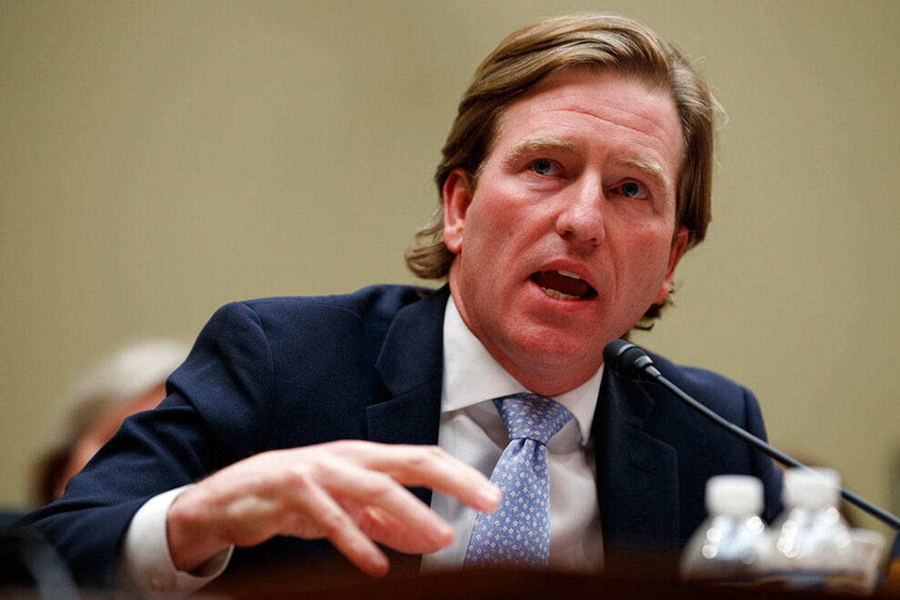 FILE - In this May 22, 2019, file photo, Christopher Krebs, director of the Cybersecurity and Infrastructure Security Agency, testifies on Capitol Hill in Washington. President Donald Trump on Tuesday, Nov. 17, 2020, fired Krebs, the director of the federal agency that vouched for the reliability of the 2020 election. Trump fired Krebs in a tweet, saying his recent statement defending the security of the election was “highly inaccurate.”  (AP Photo/Carolyn Kaster, File)