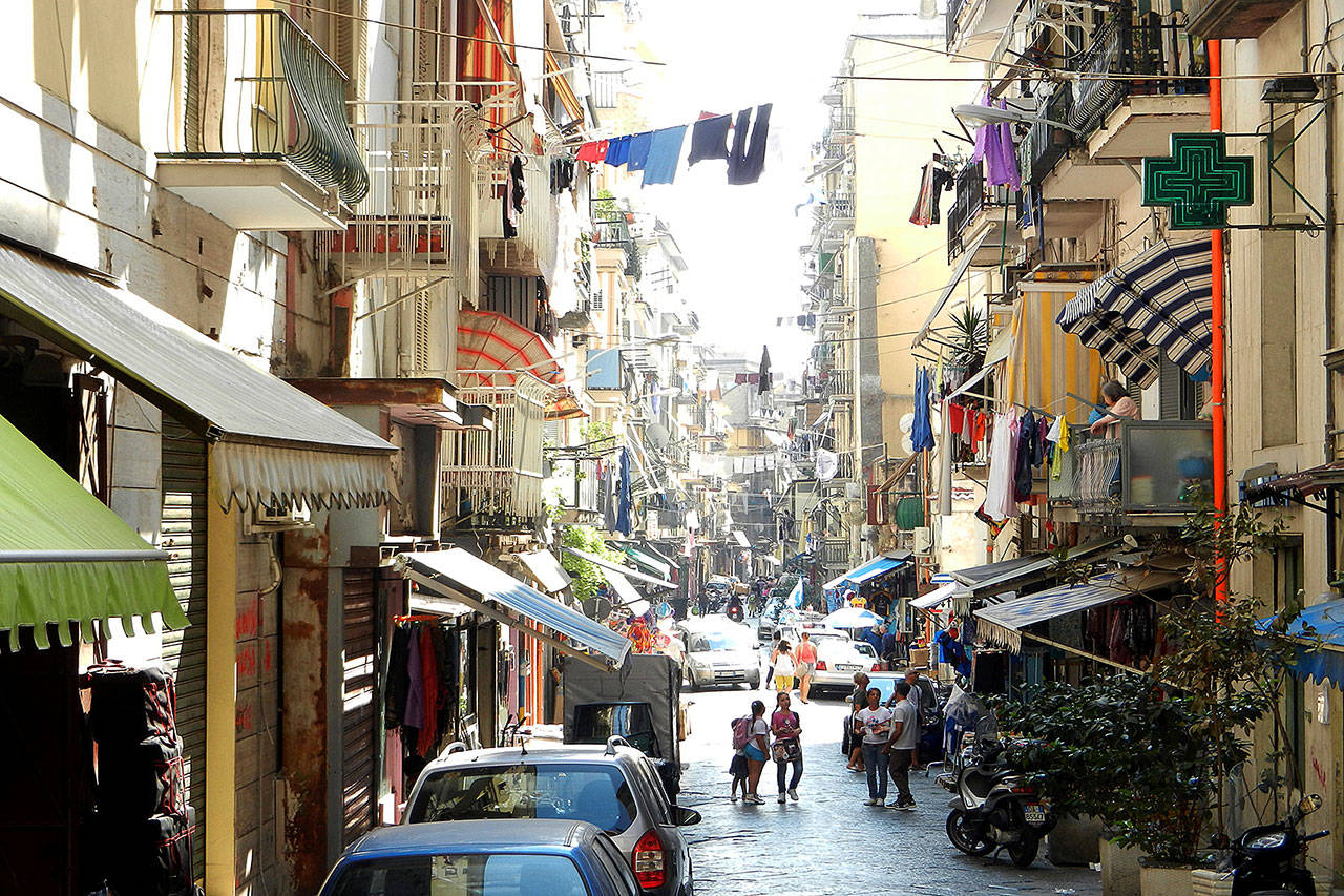 A typically chaotic — and charming — street scene in Naples. (Rick Steves’ Europe)