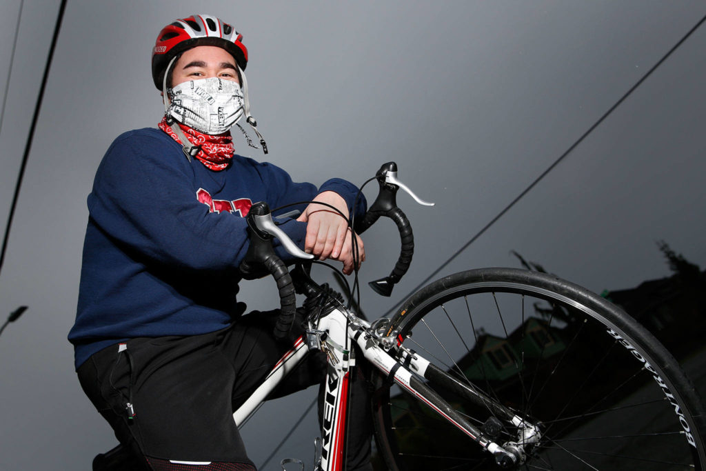 Street Smarts columnist Ben Watanbe is committed to ditching his car as often as possible in 2021. (Kevin Clark / The Herald)
