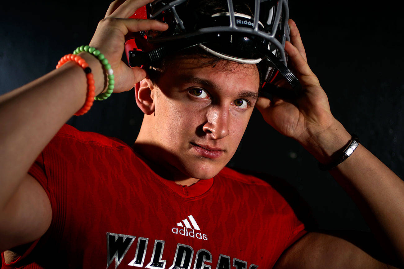 Josh McCarron, junior at Archbishop Murphy High is The Herald Defensive Player of the Year.  (Kevin Clark / The Herald)