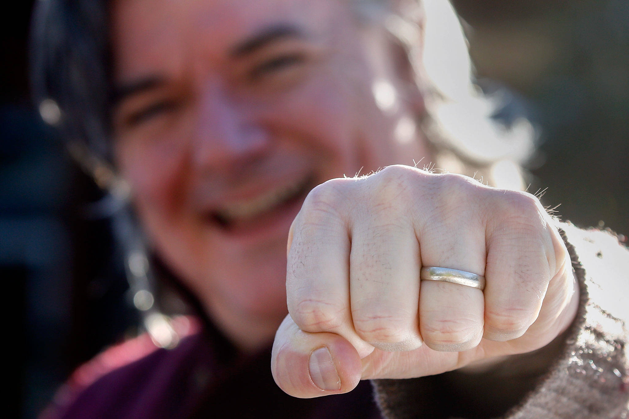 Kevin Klein was unloading recycling at the Sultan Drop Box when his wedding ring fell off into the huge recycling bin. (Kevin Clark / The Herald)