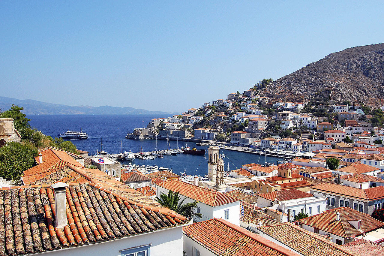 There are no cars and not even any bikes in the port town of Hydra. (Rick Steves’ Europe)