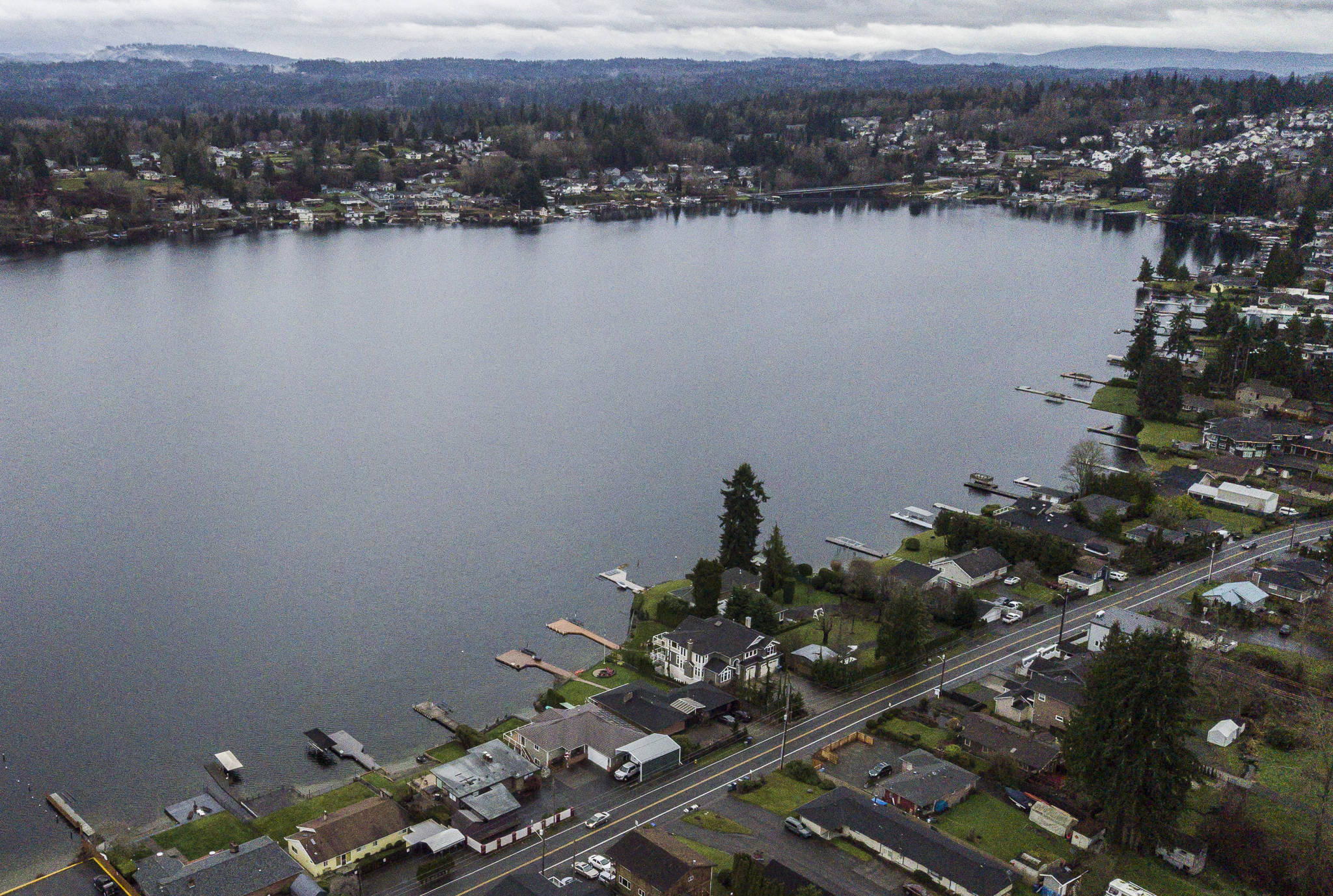 A view of the southeastern area of Lake Stevens that includes the lakeshore and urban-growth area that is a part of the city’s annexation plan. (Olivia Vanni / The Herald)