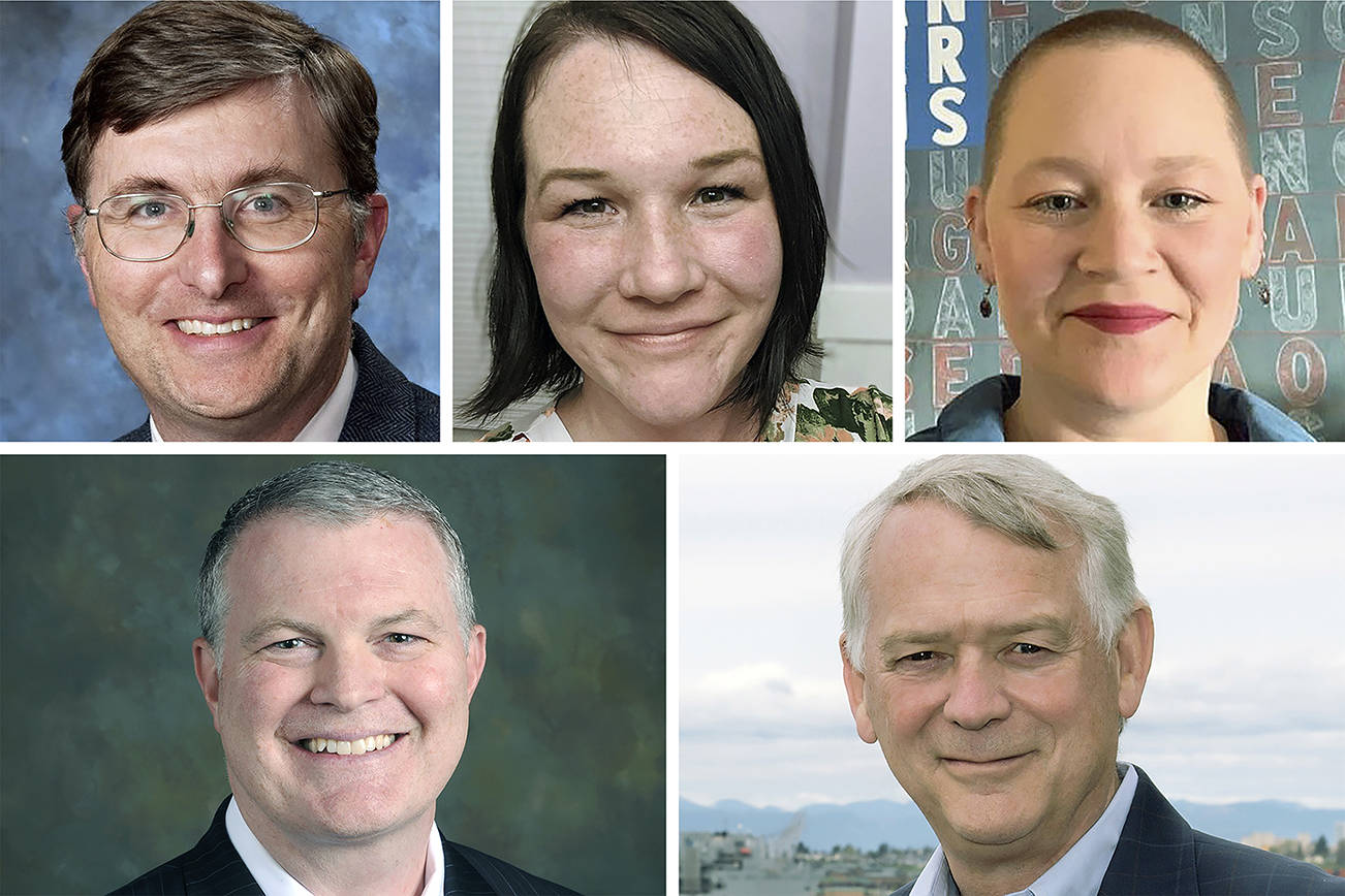 Top (L-R): Scott Bader, Paula Rhyne and Liz Vogeli. Bottom (L-R): Scott Murphy and Paul Roberts.