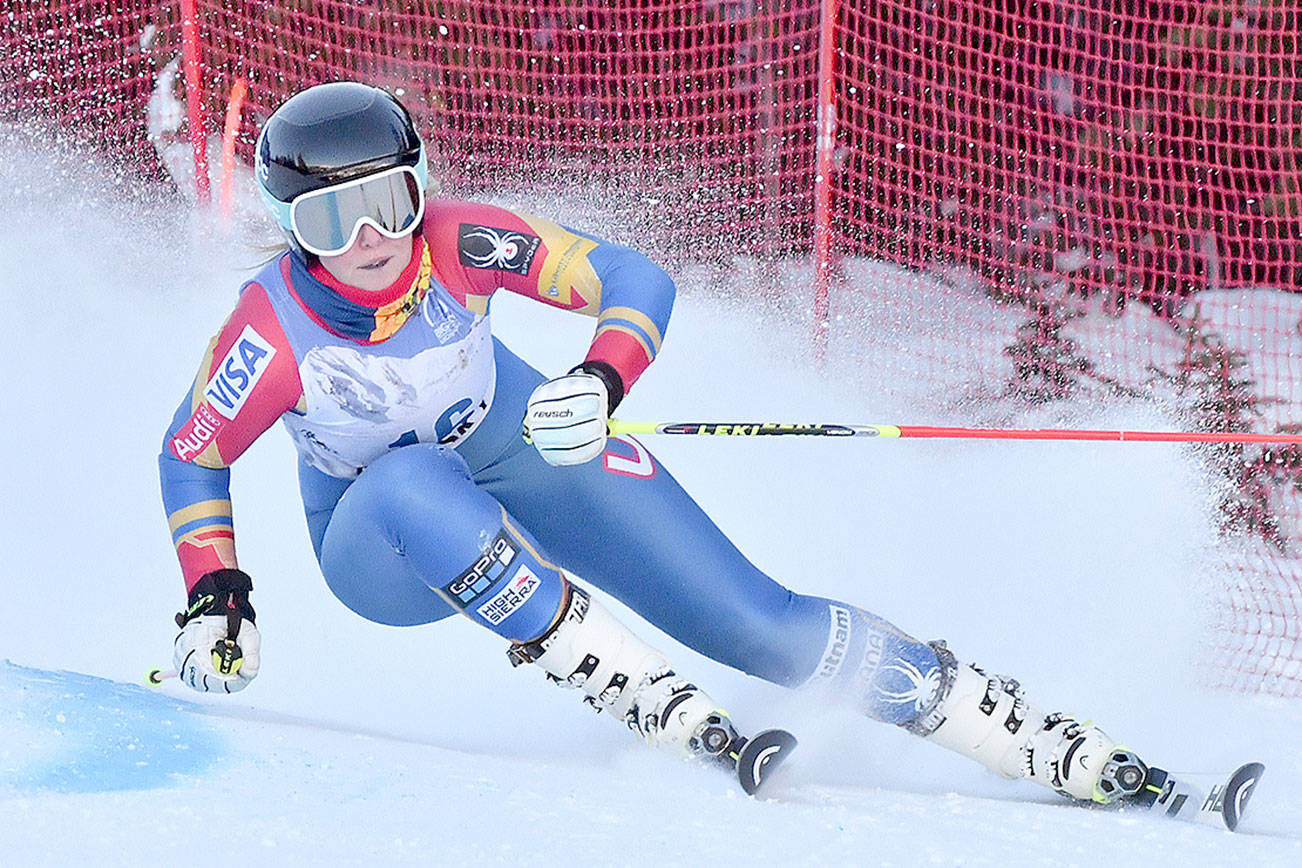 Teegan Lowe, 18, a senior at Monroe High School, is one of the best alpine ski racers in the Northwest. (Contributed photo) 2019