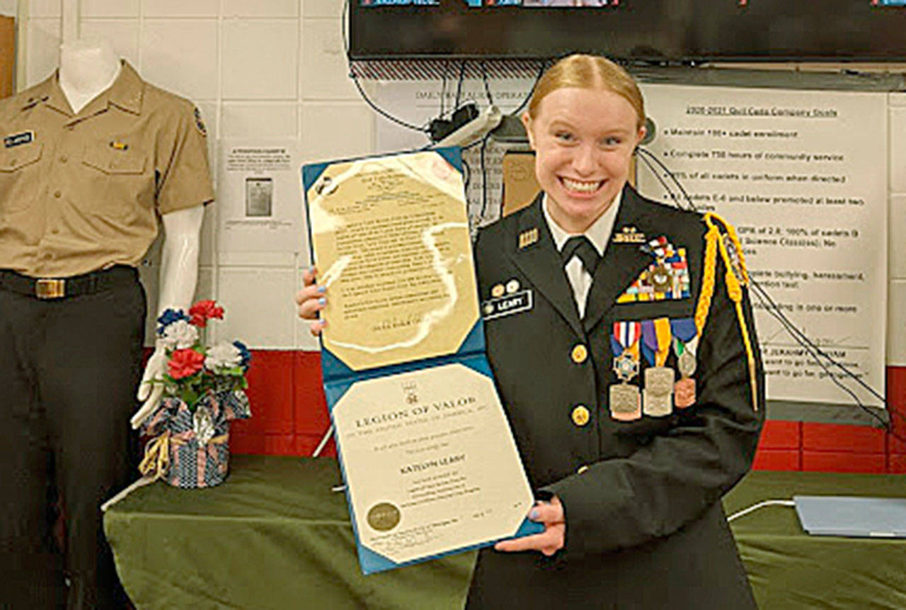 Marysville Pilchuck High School senior Katelyn Leary is a recipient of the 2020 Legion of Valor Bronze Cross for Achievement Award. (Marysville School District)