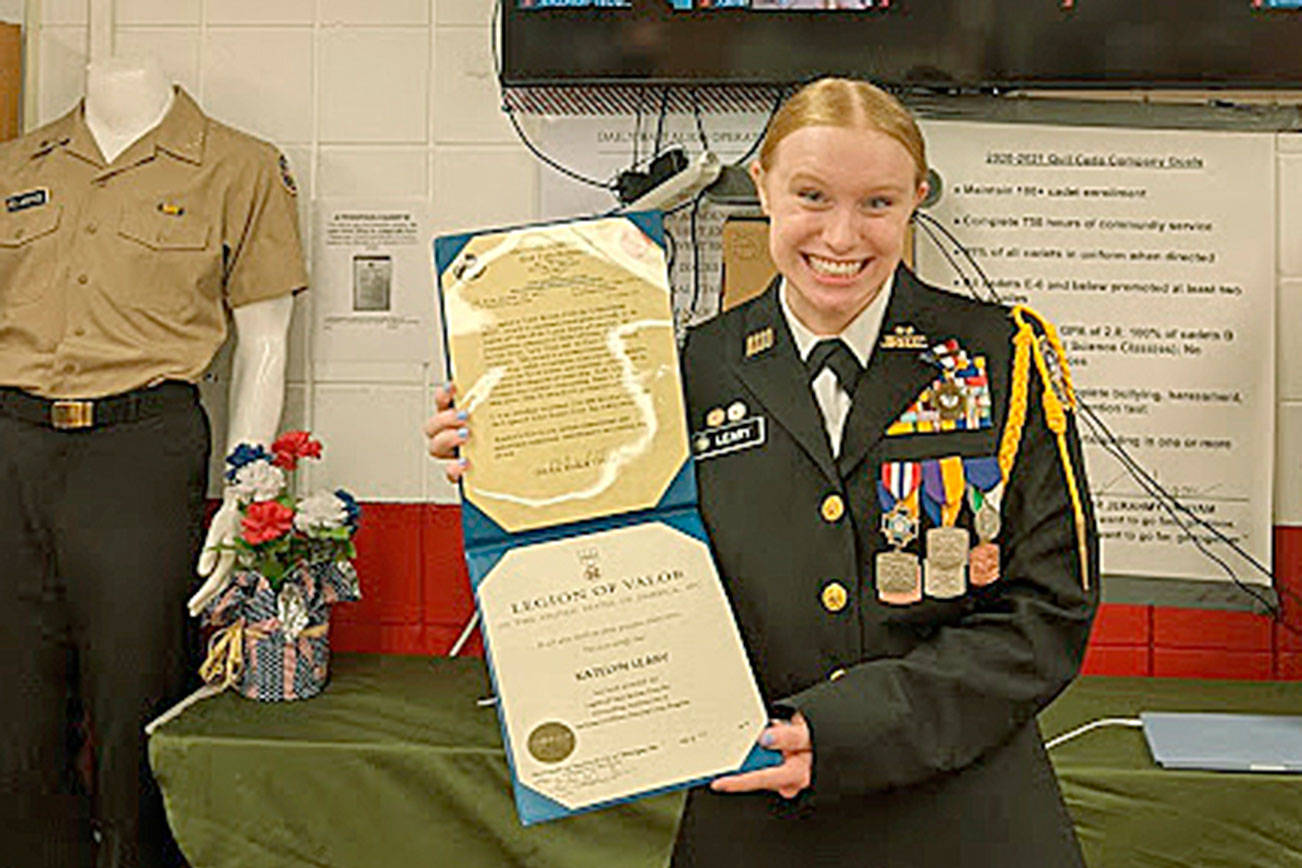 Marysville Pilchuck High School senior Katelyn Leary is a recipient of the 2020 Legion of Valor Bronze Cross for Achievement Award. (Marysville School District)