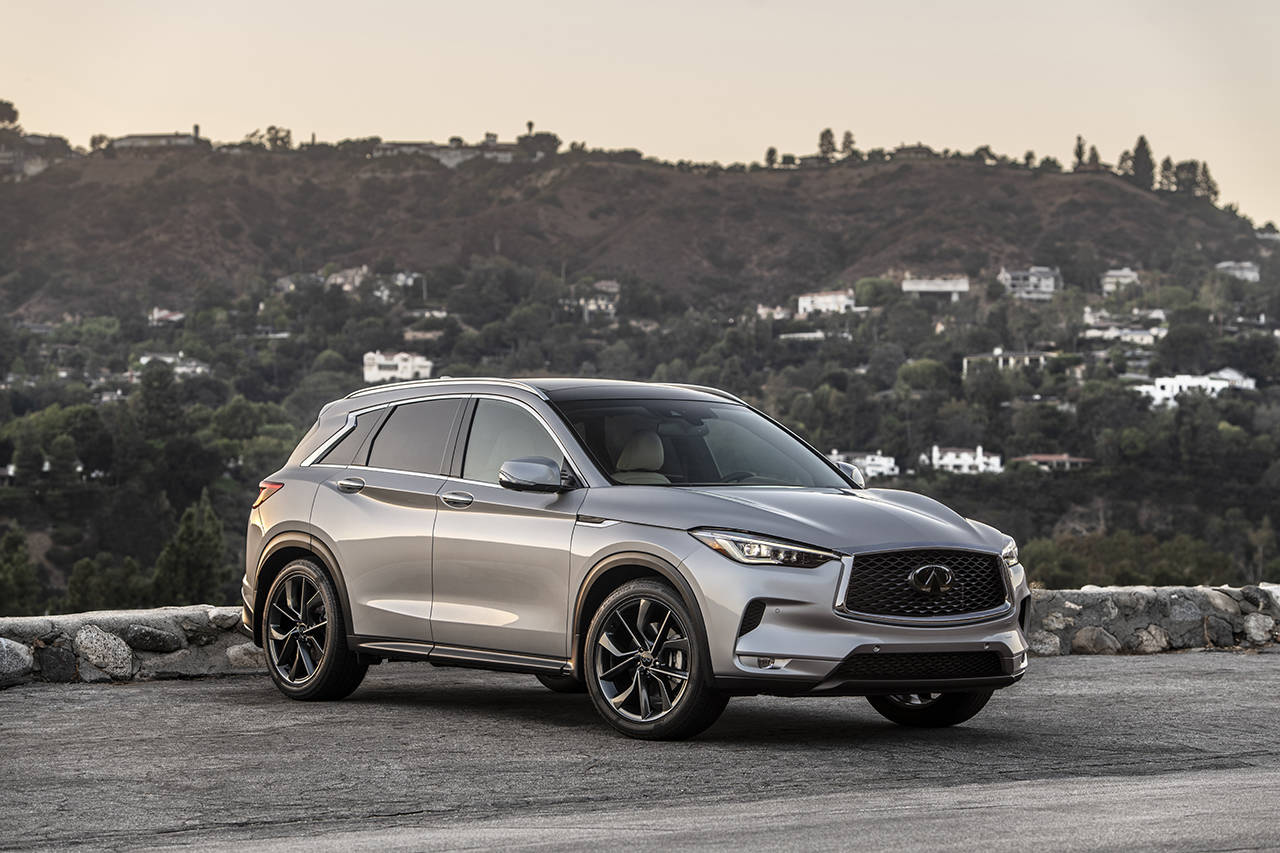 The Infiniti QX50 luxury compact SUV is updated with additional standard features for 2021. (Manufacturer photo)