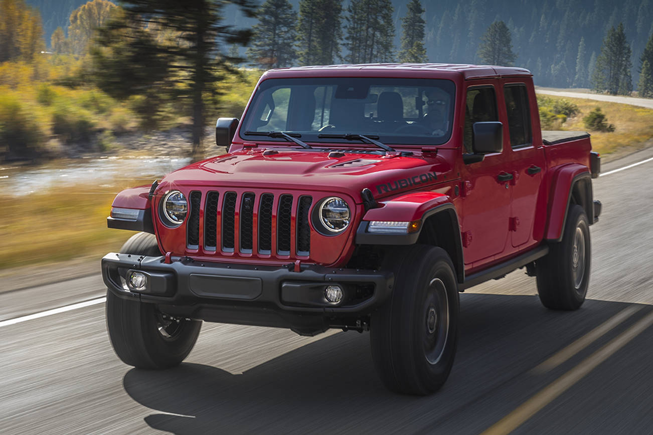 For 2021 the Jeep Gladiator pickup now has an optional 3.0-liter turbo diesel V6 engine. (Manufacturer photo)