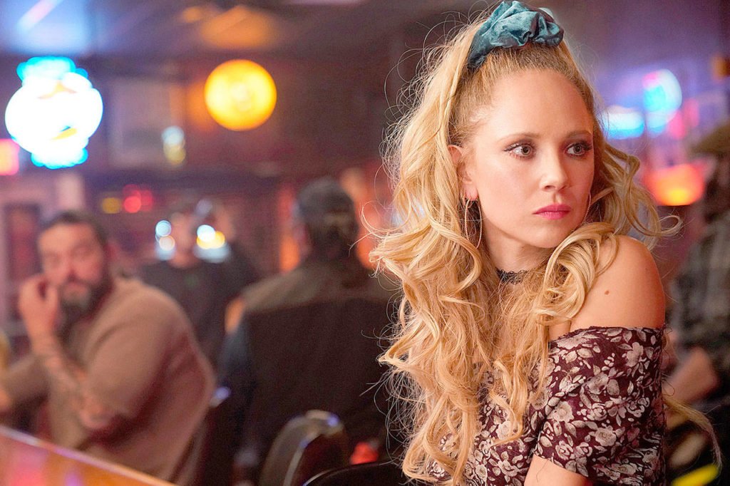 Juno Temple plays a heroin-addicted mother in “Palmer.” (Apple TV+)
